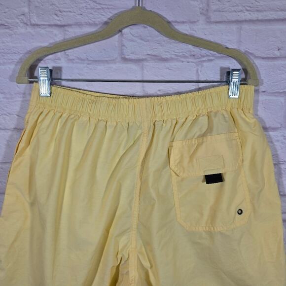 Ms Ralph Lauren Polo Sport Butter Yellow Swim Trunks Shorts Mens Size M L Preppy - Picture 6 of 10